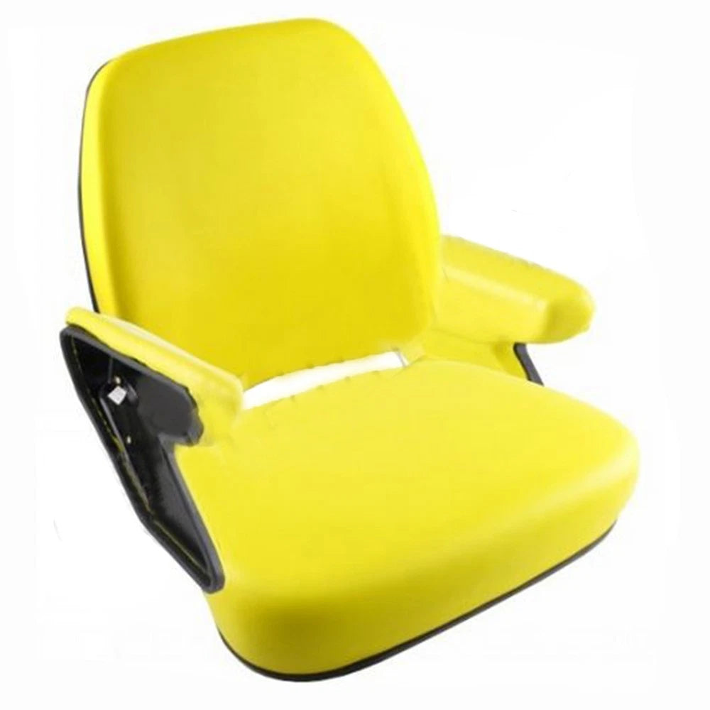 SR8301168 Mid Back Seat, Yellow Vinyl Fits John Deere
