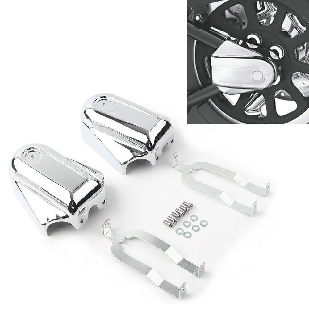 Bar Shield Rear Axle Covers Swingarm Cap for Harley Softail FLSTC FLSTN
