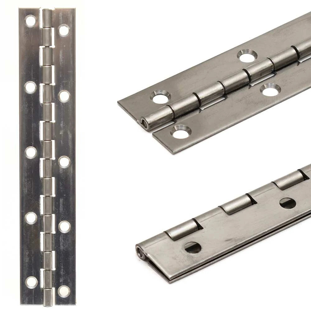 MasterCraft Boat Transom Lid Piano Hinge 565255 - 8 X 1 1/2 Inch SS