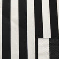 Boat Woven Pattern Canvas Fabric - Striped Black White 57 Inch (YD)