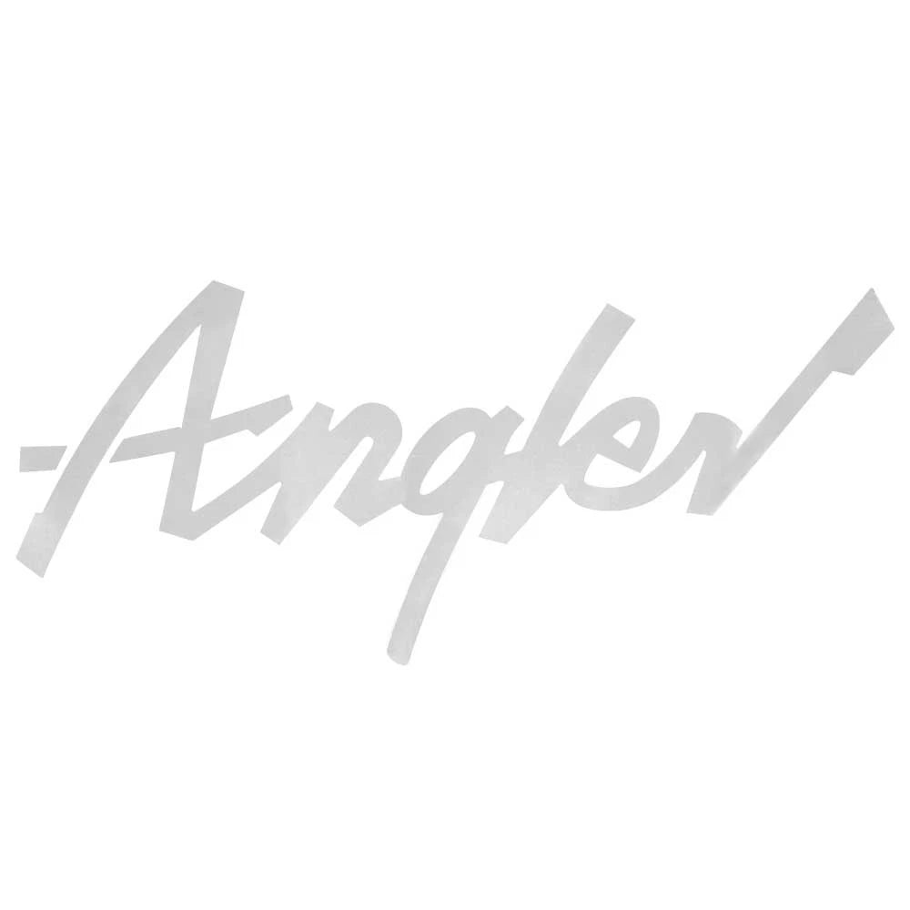 Lund Boat Decal 573791 - Angler 15 1/2 X 6 3/4 Inch Metallic Silver
