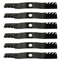 (6) Extra Durable Predator Blade K5955-3436 20-1/2" X 2-1/2" Fits Kubota 60" Cut