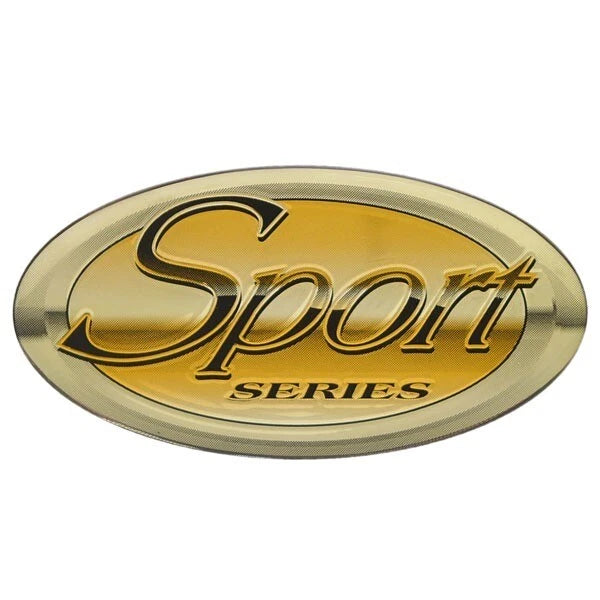 Ranger Boat Raised Decal 7604720 - Gold - Black 4 5/8 X 2 3/8 Inch