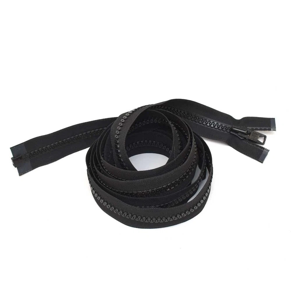 YKK Fastening Boat Separating Zipper - Open End 118 X 1 1/2 Inch Black