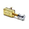 Boat Push-Pull Switch - 3 Position Brass On/On/Off