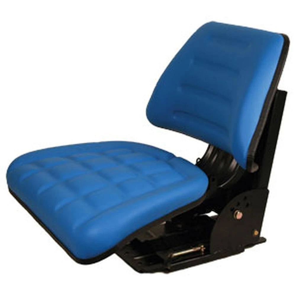 Blue Trapezoid Back Flip-Up Seat Fits Ford Holland. NH Models A-TF222B
