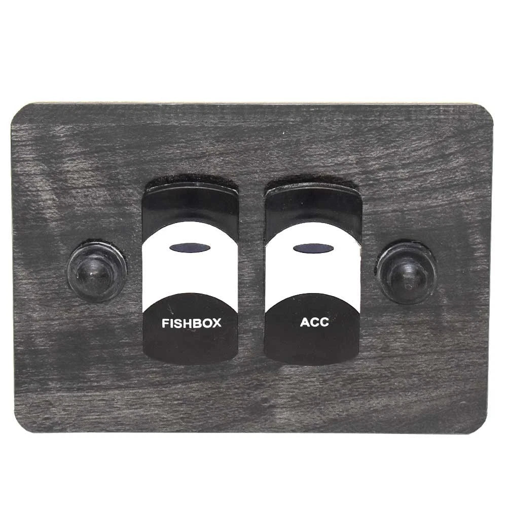 Sailfish Boat Rocker Switch Panel 61-5445 - 5 X 3 1/2 Inch Gray