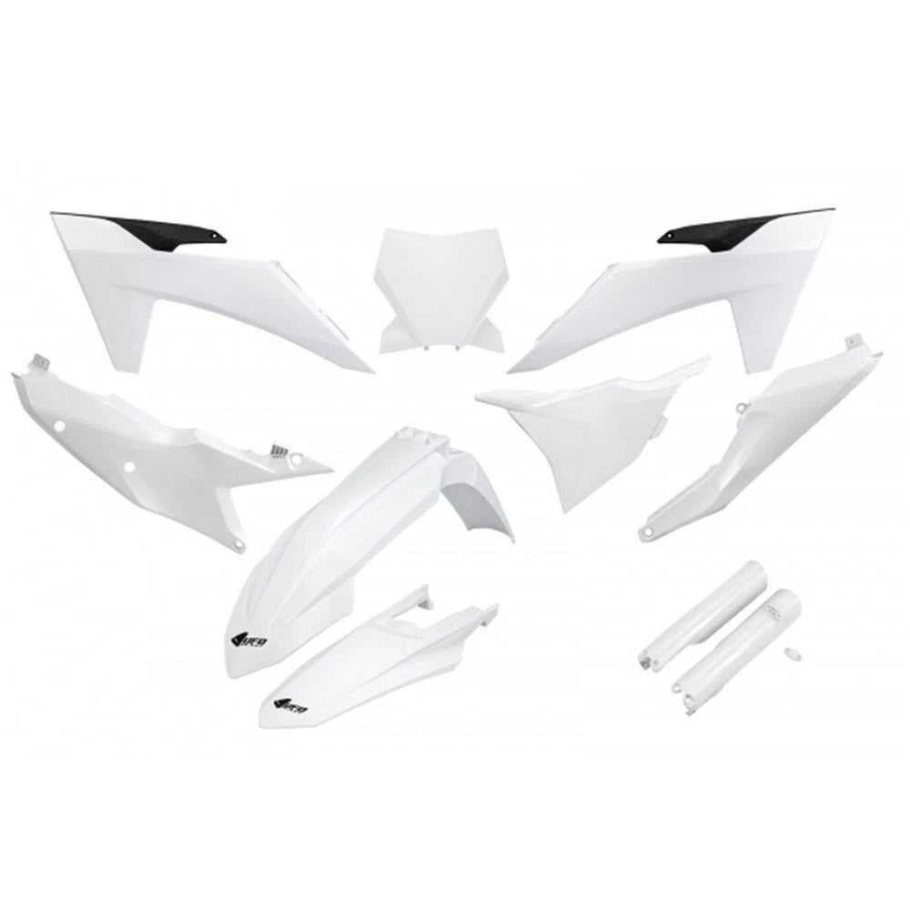 UFO Complete Plastic Kit for KTM SXF 450/XCF 450- 2023-2024 White
