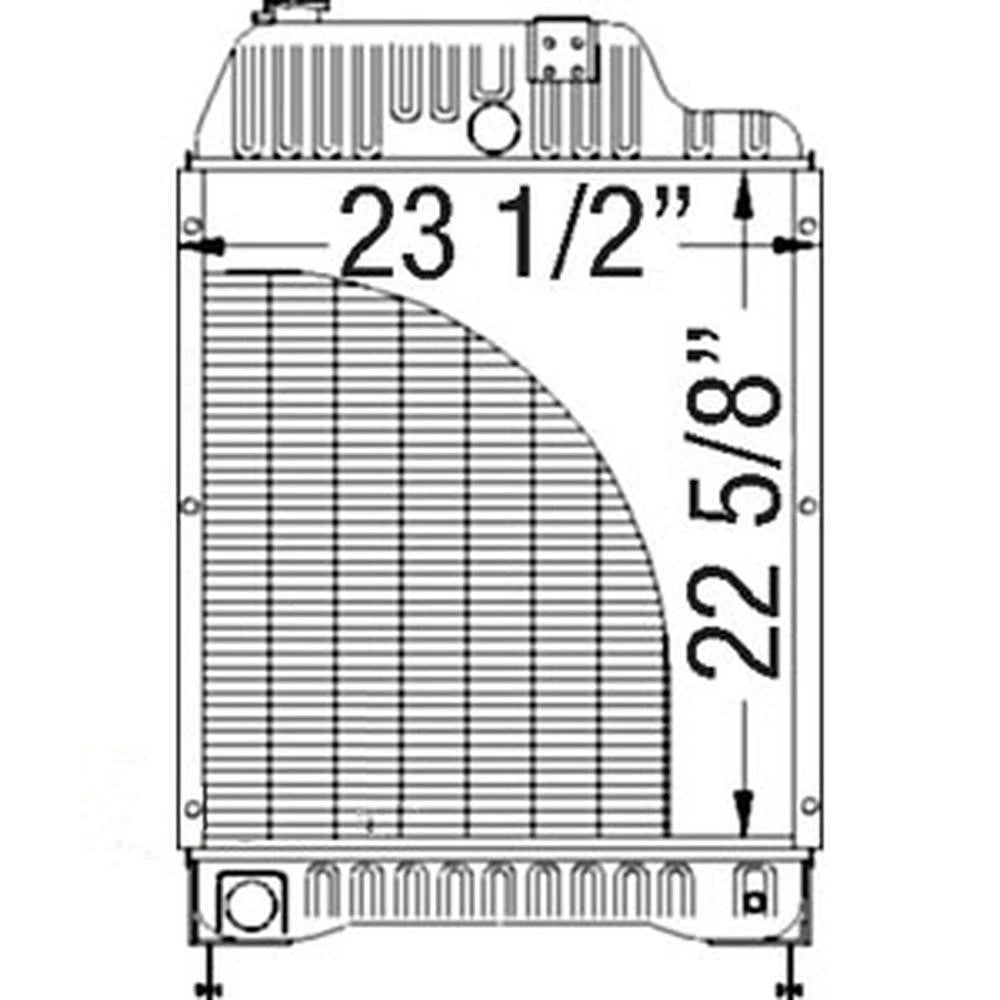 Massey Ferguson Tractor Radiator 211002 Fits: 8120 Model