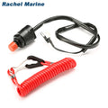 6E9-82575 for Yamaha Tohatsu Honda Outboard Engine Stop Switch & Safety Lanyard