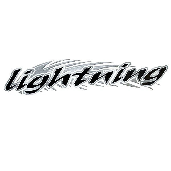 Centurion Boat Decal - Lightning Silver Black Sticker