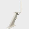 Scout Boat Radar Mount HW2642 - White Aluminum with Light Bar