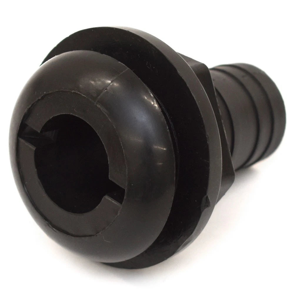 Blue Wave Boat Thru Hull Fitting 2220-0021 - 1 1/8 Inch Barbed Plastic