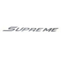 Supreme Boat Raised Decal U3285201 - Charcoal Gray Logo Sticker