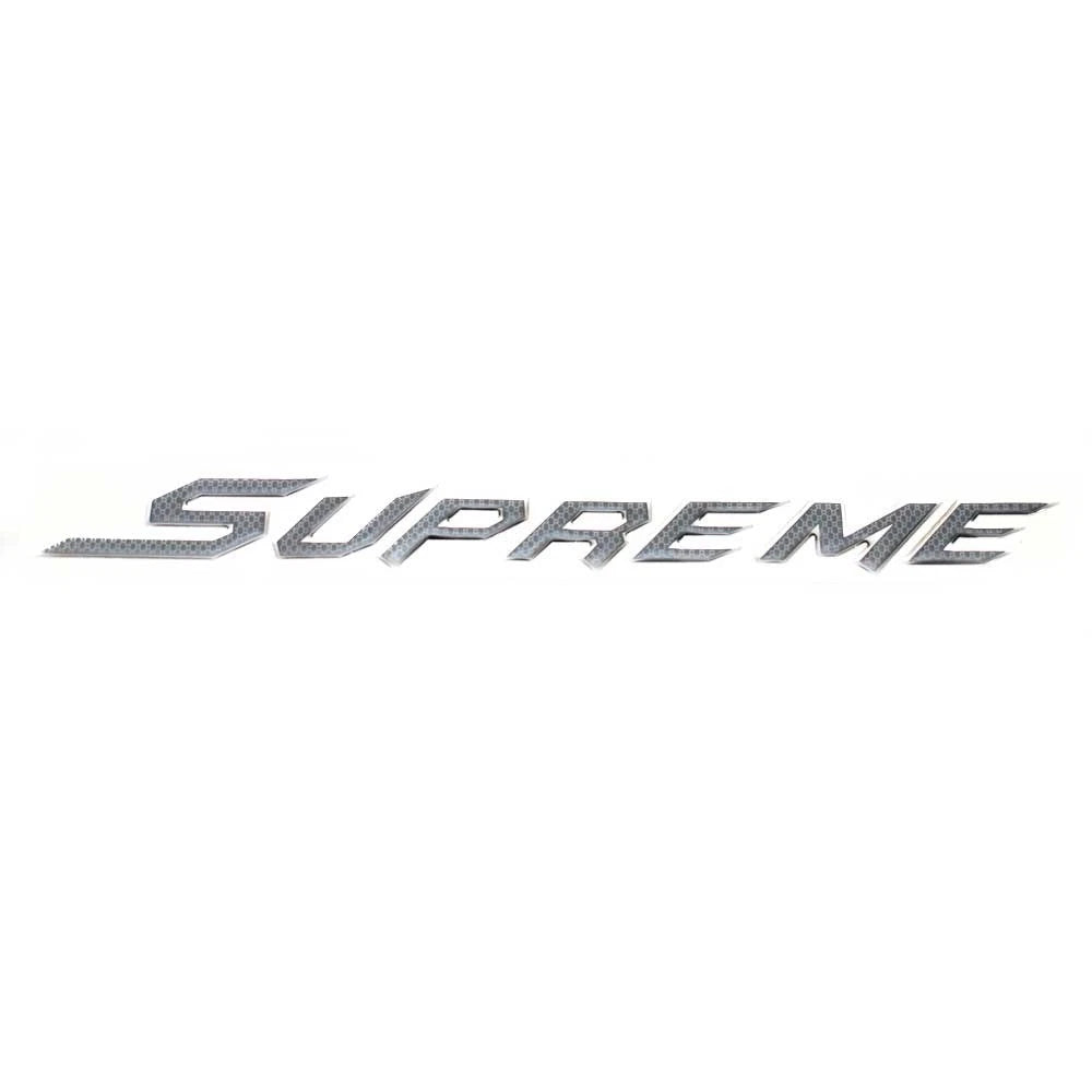 Supreme Boat Raised Decal U3285201 - Charcoal Gray Logo Sticker