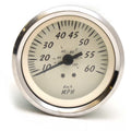 Teleflex Boat Speedometer Gauge 66938 - 3 1/4 Inch Silver Beige