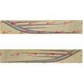 Larson Boat Hull Decal 8634-3175 - LX Black Red White (set of 2)