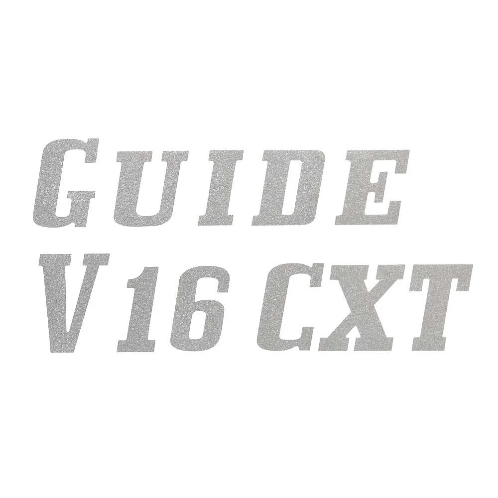 G3 Boat Brand Decal Sticker 73405053 - Guide V16 CXT Metallic Silver