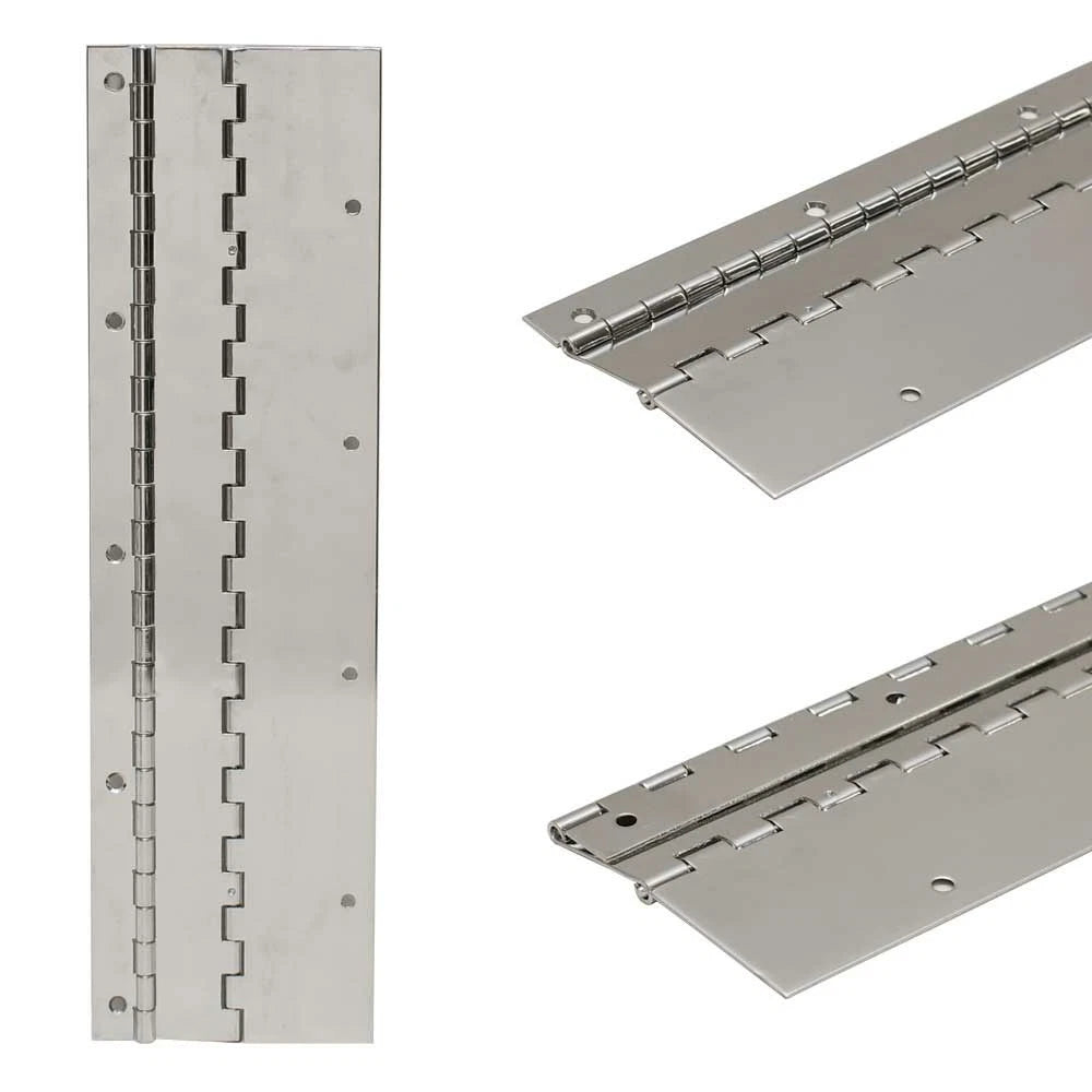 Tracker Boat Bi-Fold Piano Hinge 116189 - 14 X 4 Inch 16 Gauge SS