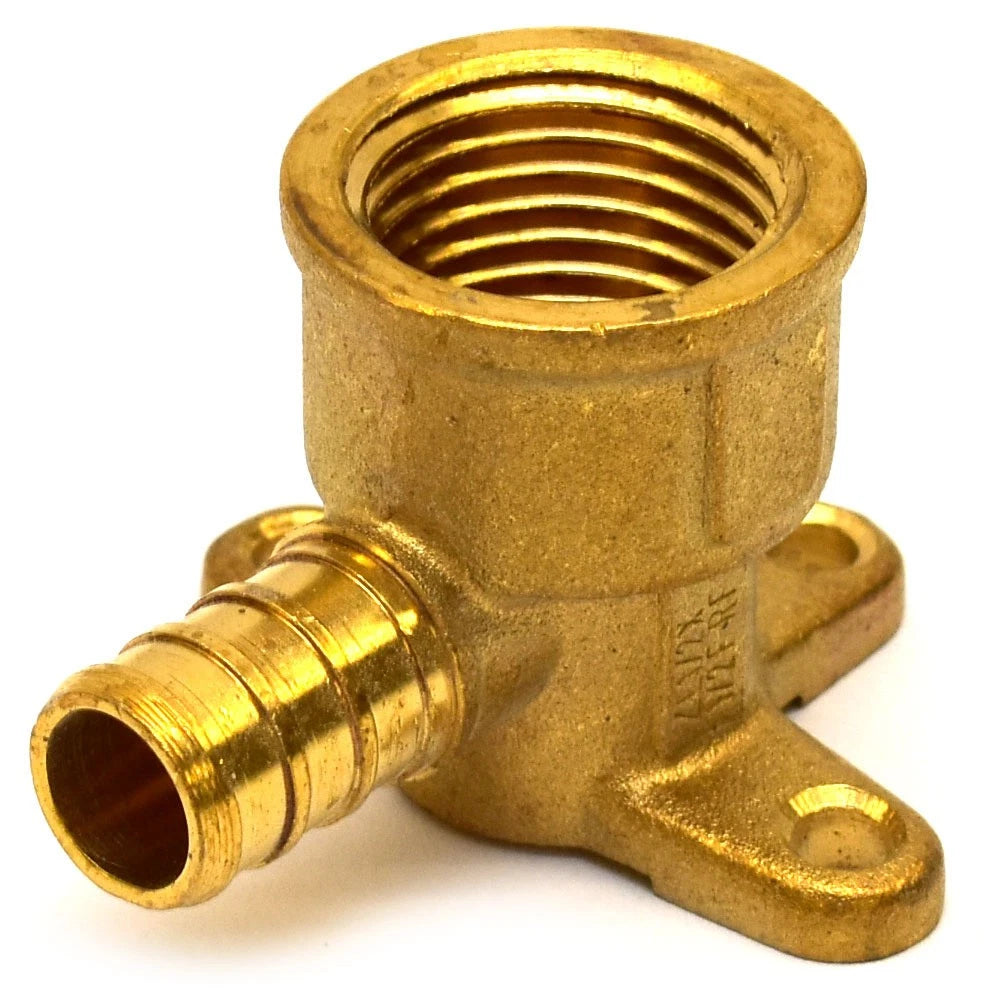 Scout Boat Drop Ear Elbow Fitting PB970 - 1/2 Inch Brass