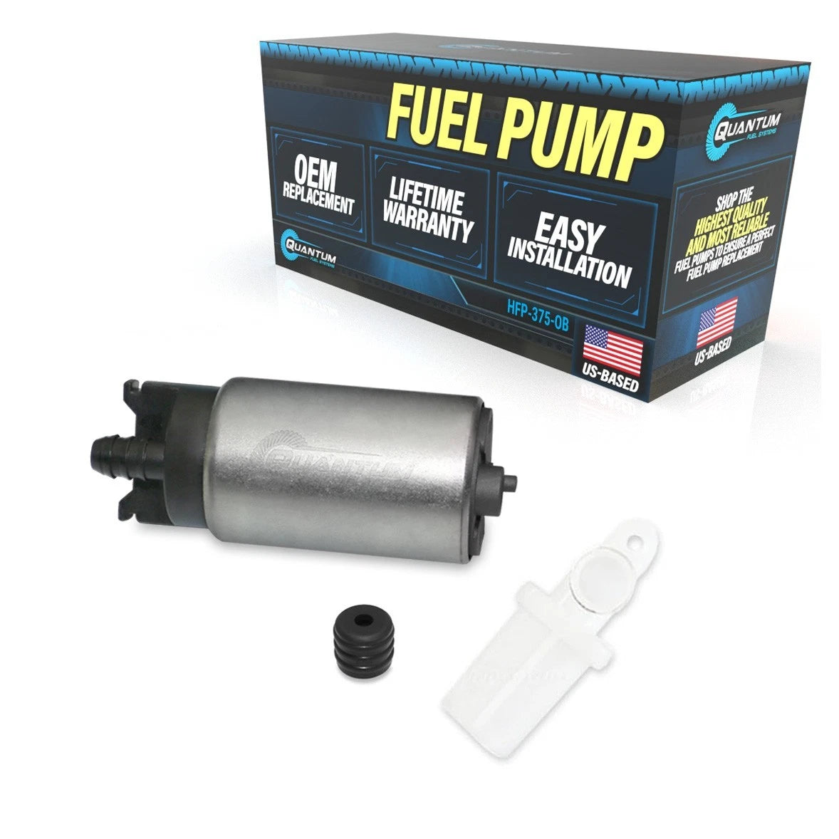 QFS OEM Replacement Fuel Pump + Filter for Yamaha Outboard 6CB-13907-00-0 0