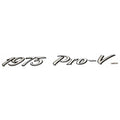Lund Boat Raised Decal 2089214 - 1975 Pro-V Silver Black
