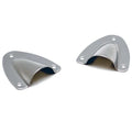 Perko Boat Clamshell Vents - 1 5/8 X 1 3/4 Inch Stainless (pair)