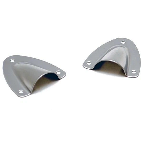 Perko Boat Clamshell Vents - 1 5/8 X 1 3/4 Inch Stainless (pair)