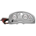 Tracker Boat Gauge Dash Panel 166261 - Silver with Teleflex Gauges
