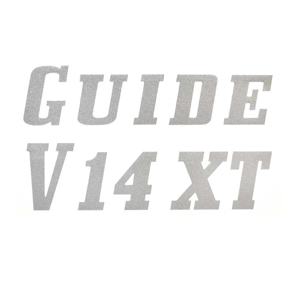 G3 Boat Model Decal Sticker - Guide V14 XT Silver Sticker