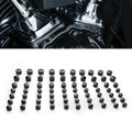 Black Engine Bolt Covers Kit for Harley Softail Electra Street Glide Road King