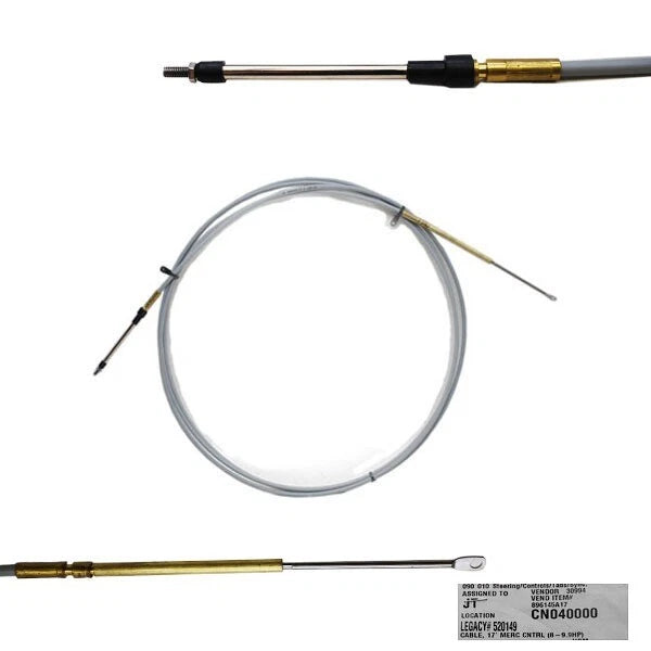 Mercury Boat Gen II Hybrid Control Cable 896145A17 - Lund 17 Foot