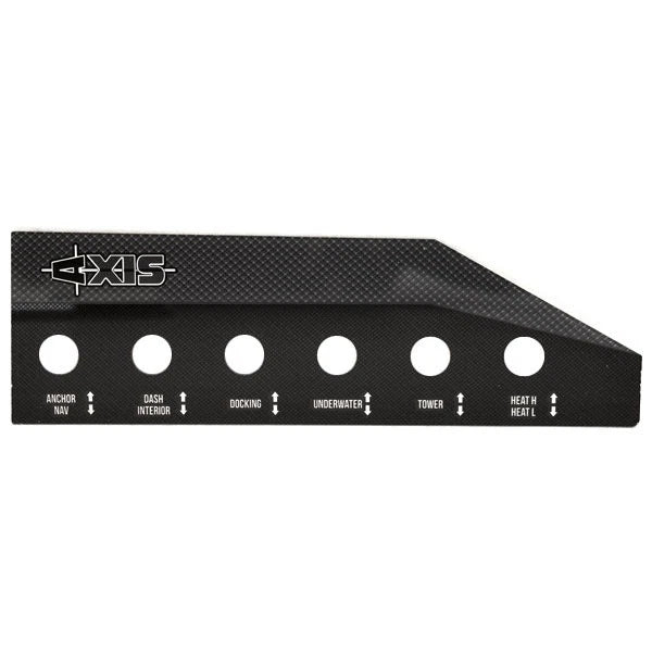 Malibu Boat Blank Switch Panel 5411508 - Axis Gray Black