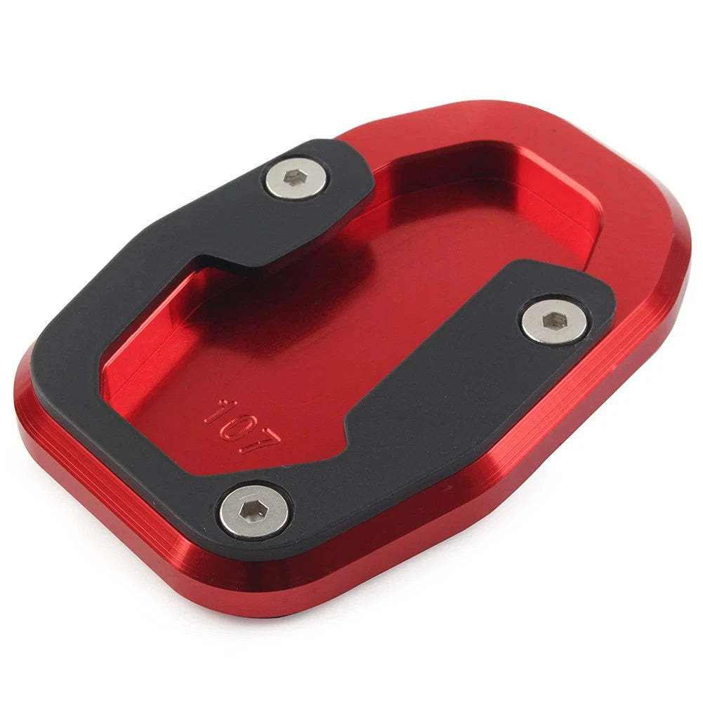 1 Pcs Motorcycle Side Stand Enlarger Plate Red for Ducati Desert X 2022+