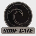 Malibu Boat Raised Emblem Decal 5974806 - Surf Gate Black Silver Sticker