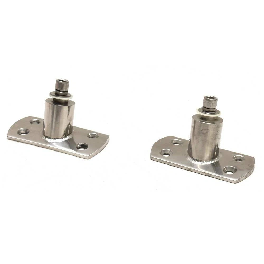 Cobalt Boat Wakeboard Tower Mounts - 70 Degree Stainless Steel (pair)