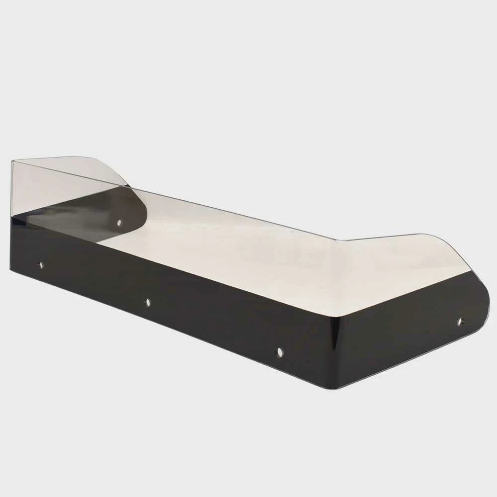 Ranger Boat Windshield 9863106 - 28 5/8 Inch Clear Black Plexiglass