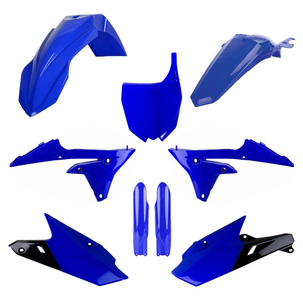POLISPORT PLASTIC KIT + FORK GUARDS YAMAHA YZ250F 14-18, YZ450F 14-17, BLUE