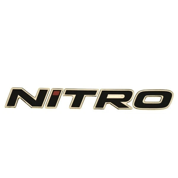Nitro Boat Raised Decal 136395 - 9 X 1 1/8 Inch Black Pewter Red