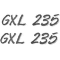 Glastron Boat Decal Sticker 0572966 - GXL 235 Emblem (pair)