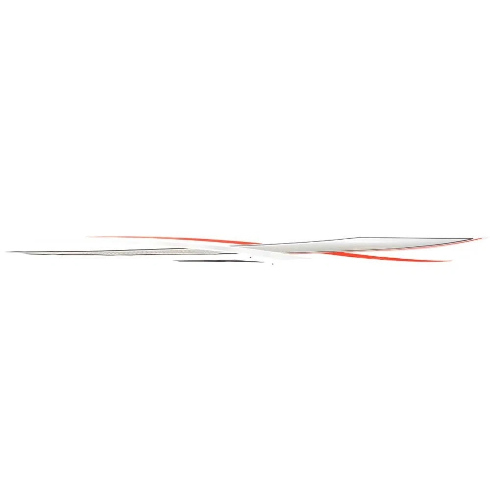 Tracker Boat Graphic Decal 179697 - Red Black 114 1/2 X 8 1/4 Inch