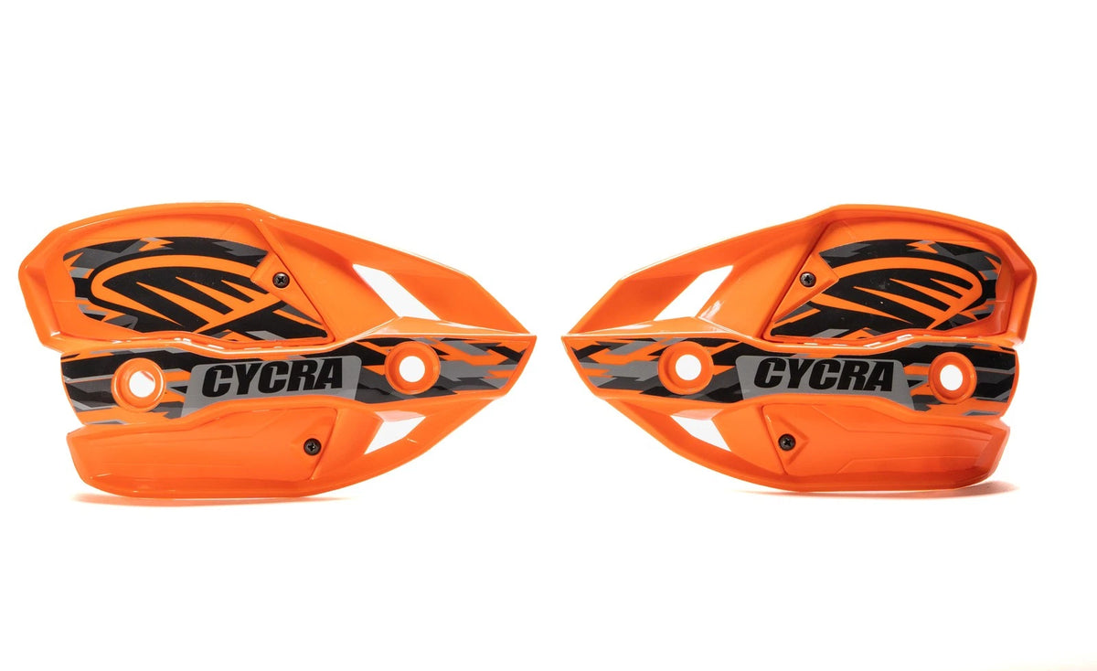 CYCRA Ultra Handshields with Covers Orange Offroad Handguards for Dirt Bikes