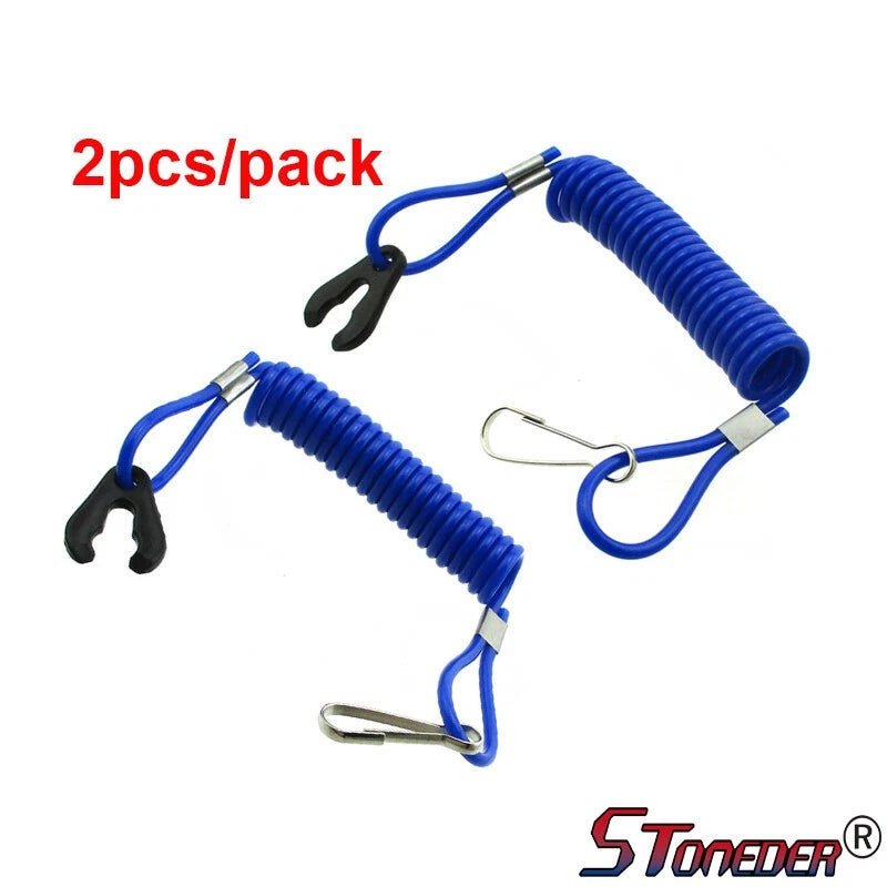 STONEDER 2x Safety Tether Lanyard Cord for Kill Switch Jet Ski Boat Yamaha