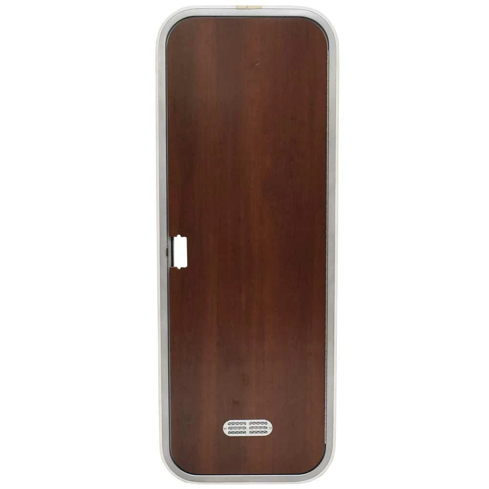 Teak Isle Boat Head Door 33095-302369F - Cherry Laminate - Aluminum