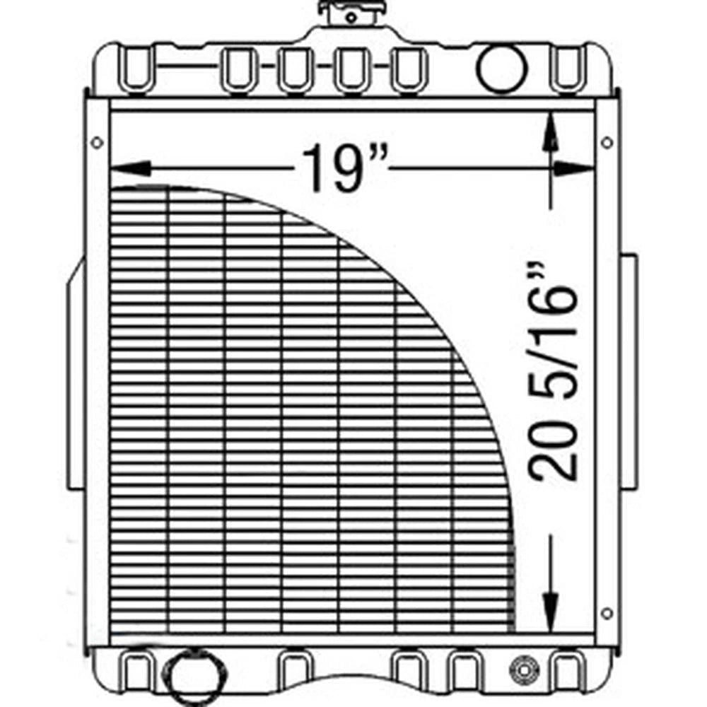 Radiator Fits Case/Internati Onal Harvester Replaces 400941R1