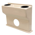 G3 Boat Cup Holder Panel - 21 5/8 X 16 3/8 Inch Buttercream Plastic