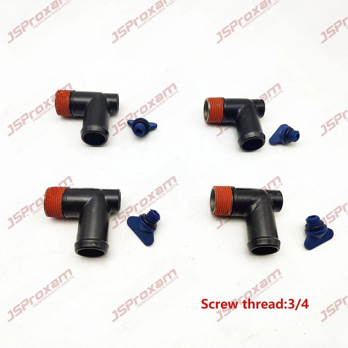 4x Drain Plug Elbow Stainless 22-862210A01 MerCruiser Exhaust Manifold 90 Degree