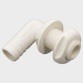 Attwood Boat Thru Hull Elbow 3877-1 - 90° 3/4 Inch White Plastic
