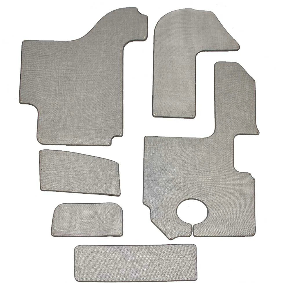 Cobalt Boat Snap-In Floor Mats 407607 - R5 Silver Compass Vinyl (6PC)