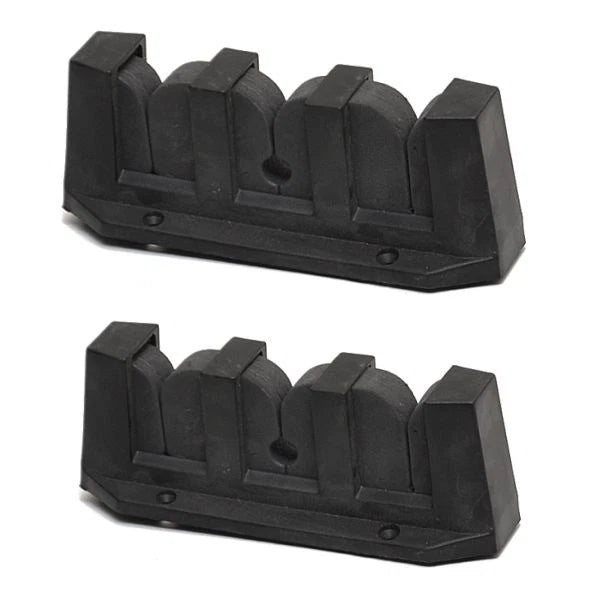 Larson Boats Triple Rod Holders - 8 X 3 Inch Black Plastic/Foam (pair)